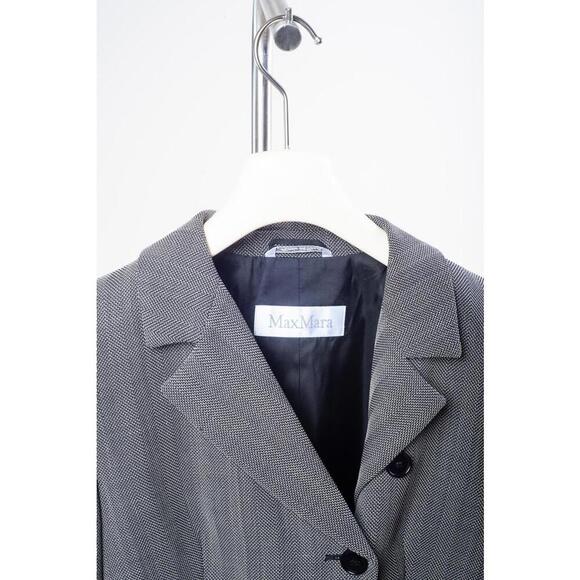 Max Mara Grey Houndstooth Jacket and Skirt Set - Picture 3 of 5